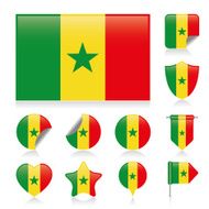 Senegal flag set