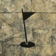golf flag Flat modern web button and space for your N4