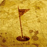 golf flag Flat modern web button and space for your N5