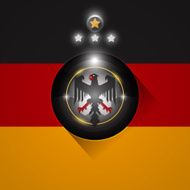 Germany soccer flag symbol