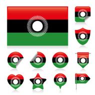 Malawi flag set
