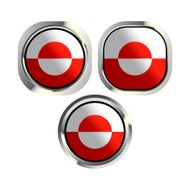 Greenland Flag Button N4