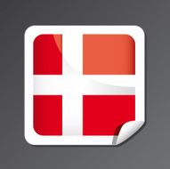Danish flag button