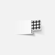realistic design element linesman flag N25