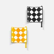 realistic design element linesman flag N28