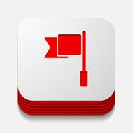 square button flag N4