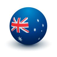 Australia Flag Sphere Vector