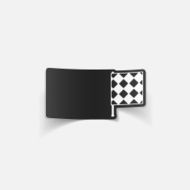 realistic design element linesman flag N30