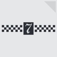 checkered flag art N19
