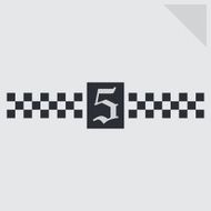 checkered flag art N23