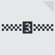 checkered flag art N25