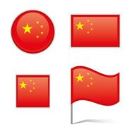 China flags