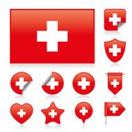 Switzerland flag set N2