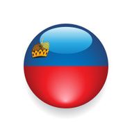 World Flag Button Liechtenstein