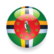 World Flag Button Dominica