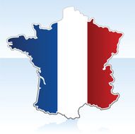 France Flag Map N4