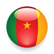World Flag Button Cameroon