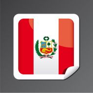 Peru Flag Icon N2