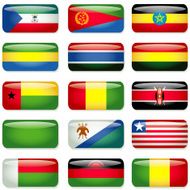 Africa (E-M) Rectangular Flags