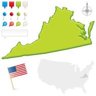 Virginia State Map N2