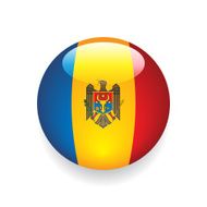 World Flag Button Moldova