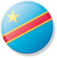 Congo-Kinshasa Lapel Flag