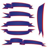 blue 3d banners
