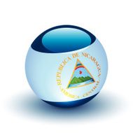 Nicaragua Flag Sphere