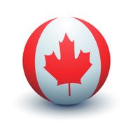 Canada Flag Sphere Vector