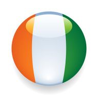 World Flag Button C&ocirc;te D&#039;Ivoire
