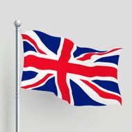 3d vector United Kingdom flag