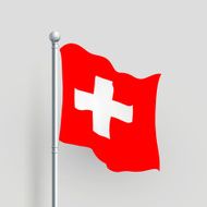 3d vector Switzerland flag