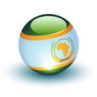 African Union Flag Sphere