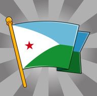 Flag of Djibouti N9