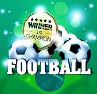 Football Creative Background Graphic Design