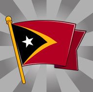 Flag of East Timor N7