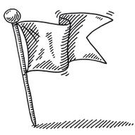 Flag Pin Symbol Drawing N2