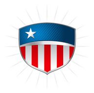 American shield vector symbol isolated