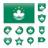 Macau flag set