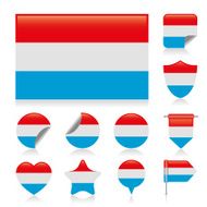 Luxembourg Flag Set N2