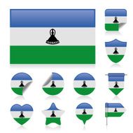 Lesotho flag set