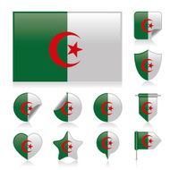 Algeria flag set