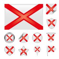Alabama flag set