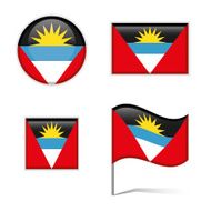 Antigua and Barbuda flags