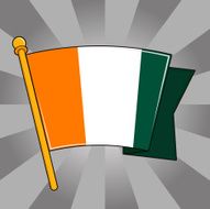 Flag of C&ocirc;te d&#039;Ivoire (Ivory Coast)