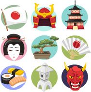 Japan Icon Set Japanese lifestyle Icons