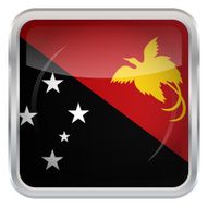 Glossy Button - Flag of Papua New Guinea N4