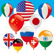 Balloons Flags of the world N3