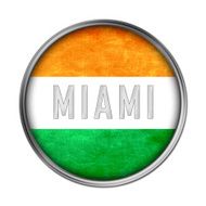 Miami flag button