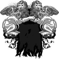 background with lions